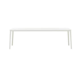 Jedálenský stôl Plate 100x240, white MDF table top/white base
