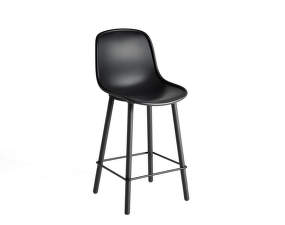 Barová stolička Neu 12 Low, soft black solid oak/soft black