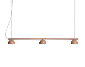 Závesná lampa Blush rail 3, warm beige