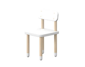 Detská stolička s operadlom Dots, white