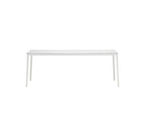 Jedálenský stôl Plate 90x180, marble carrara table top/white base
