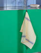 utierka Canteen Tea Towel, cream and blue