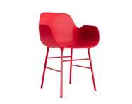 Stolička Form s podpierkami rúk, bright red/bright red