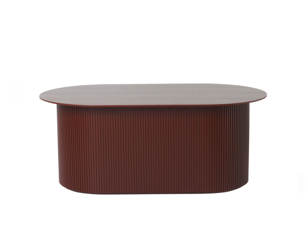 Stolík Podia Table, red brown | DesignVille