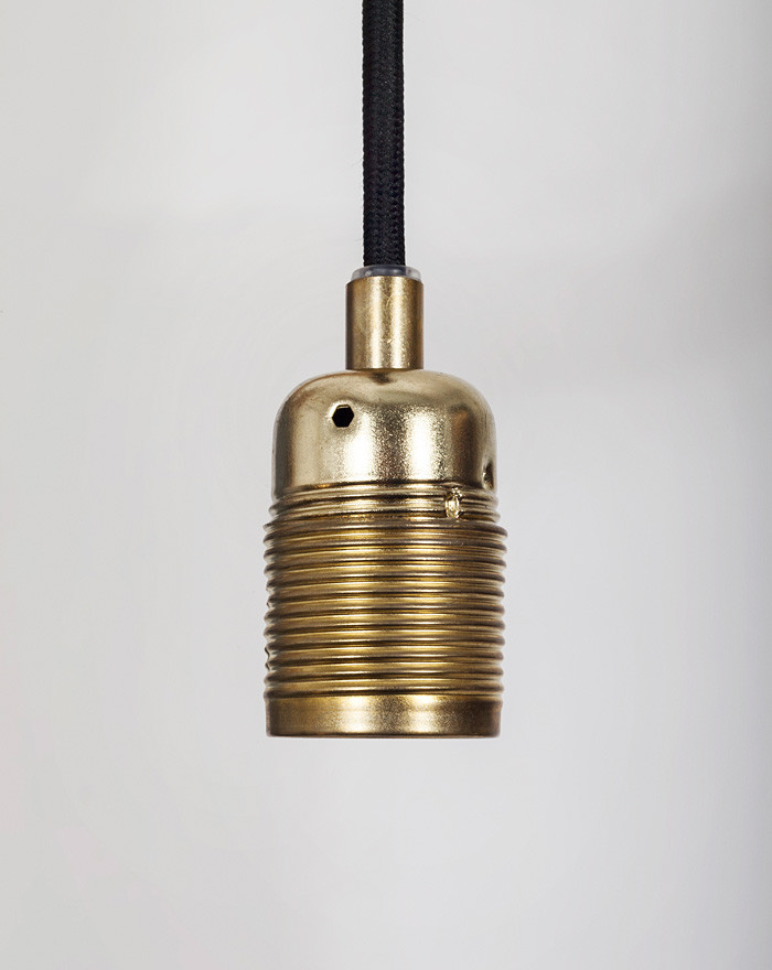 E27 Pendant, Brass