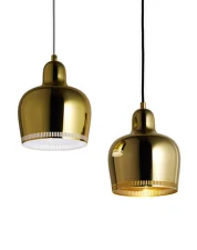 Závesná lampa A330S „Golden Bell“, brass