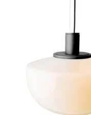 Závesná lampa Bank Pendant, opal glass