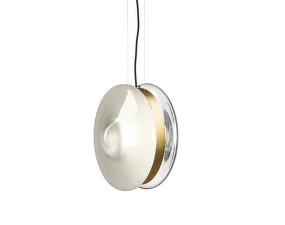 Závesná lampa Orbital, white/silver