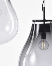 Závesná lampa Tim small, smoke