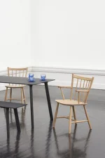 Stôl CPH Deux 210 2.0 L140, ink black water-based lacquered beech