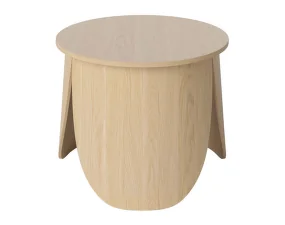 Konferenčný stolík Peyote small, white pigmented lacquered oak