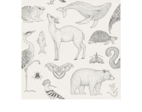 Tapeta Katie Scott Animals, off-white