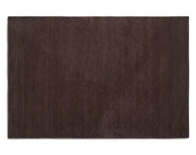 Koberec Row large, dark brown