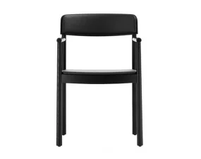 Ex-display čalúnená stolička s podrúčkami Timb, black / ultra leather - Black