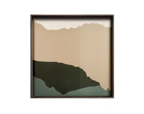 Podnos Glass Tray Square L, Cream Wabi Sabi