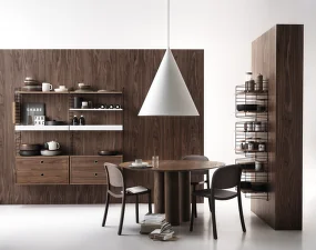 Nástenný panel String Wall 50 x 30, brown