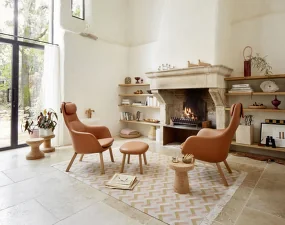 Kreslo HAL Lounge Chair, Leather Premium cognac