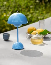 Prenosná lampička Flowerpot VP9, swim blue
