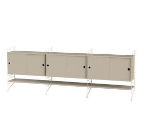 Policová zostava String Living Room F, beige