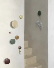 Sada vešiakov The Dots, off-white