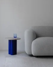 Pohár Stripe Glass, blue stripes