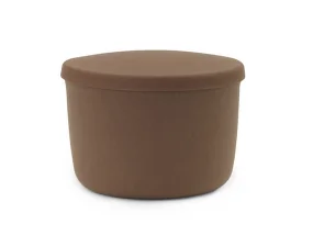 Pouf Hide Storage Small, brown