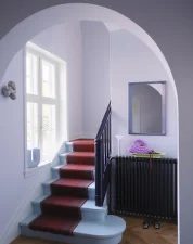 Zrkadlo Arced 80x55, light lilac