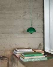 Závesná lampa Flowerpot VP10, signal green