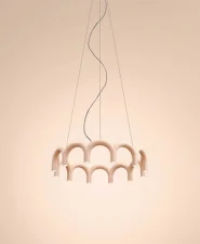 Závesné svietidlo Arch Circle 98, nude