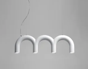 Závesné svietidlo Arch Triplette, white
