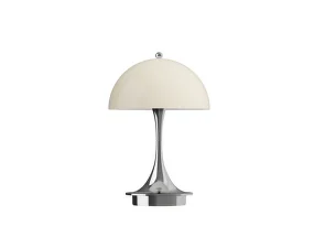 Prenosná lampa Panthella 160 V3, chrome opal beige