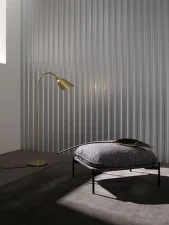 Stojacia lampa Bellevue AJ7, black & brass