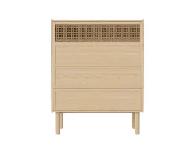 Komoda Cana Dresser H113, white oiled oak