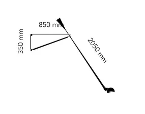 Nástenná lampa 265, black