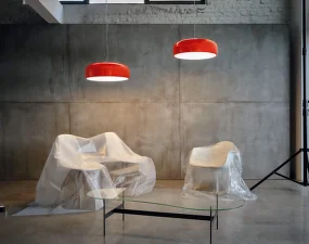 Závesná lampa Smithfield S, red