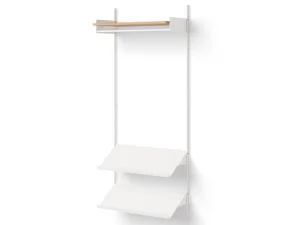 Policová zostava Wardrobe Shelf 1, oak/white
