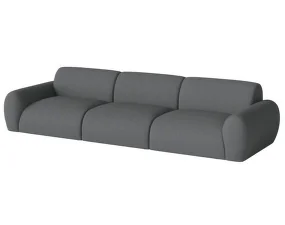 Trojmiestna pohovka Núvol, dark grey