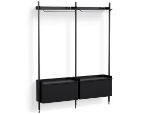 Policový systém Pier kombinácia 1002, black