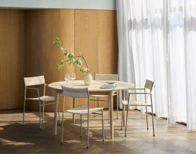 Jedálenská stolička Vev, grey beige