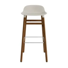 Barová stolička Form 75 cm, light grey/walnut