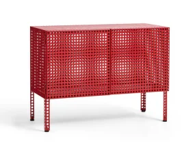 Skrinka Perforated Cabinet Floor Small, wine red