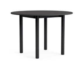 Stôl Annex Round Ø110, black oak/dark grey