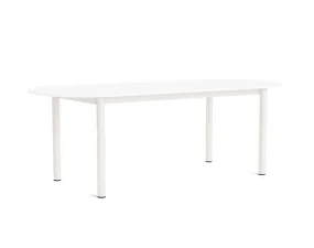 Stôl Annex Oblong 220x95, cream white/white laminate