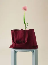 Plátená taška Shopper Bag M, burgundy