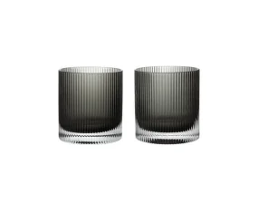 Poháre na vodu Ripple Tumbler set 2 ks, smoked grey