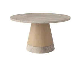 Konferenčný stolík Piro Ø60, beige marble