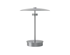 Prenosná lampa Reflection, matt brushed aluminium