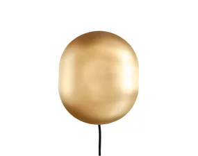 Nástenná lampa Clam, brass