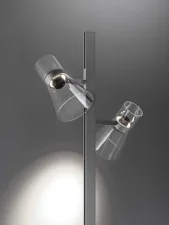 Stojacia lampa Nocturne Cone F2, silver