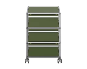 Zásuvkový kontajner na kolieskach USM Haller M26, olive green